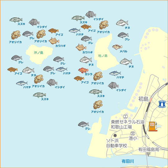 アジング 初島漁港 和歌山県 沖ノ島 地ノ島 アジング アジ 陸っぱり 釣り 魚釣り 釣果情報サイト カンパリ