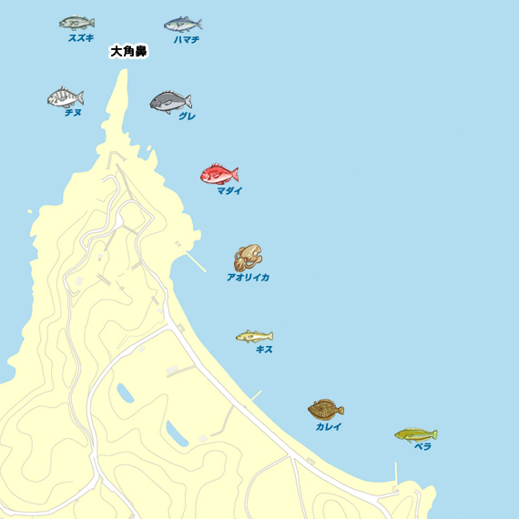 大角海浜公園周辺