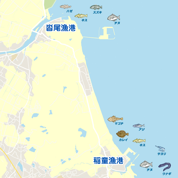 沓尾漁港〜稲童漁港