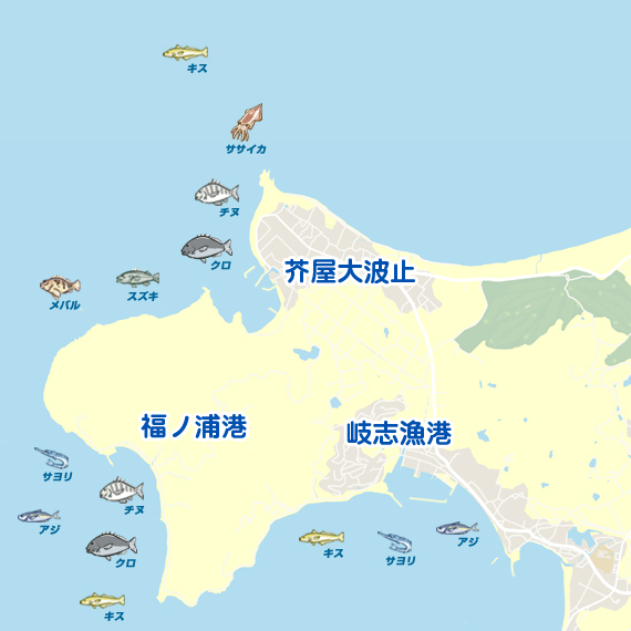 福ノ浦漁港周辺