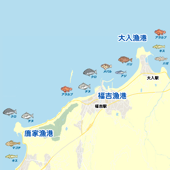 鹿家漁港〜大入漁港