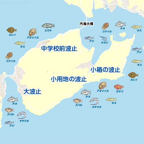 田島 陸っぱり 釣り 魚釣り 釣果情報サイト カンパリ