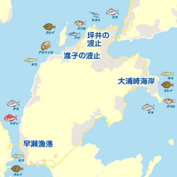 倉橋島北部 陸っぱり 釣り 魚釣り 釣果情報サイト カンパリ