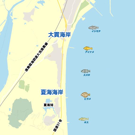 大貫海岸〜夏美海岸