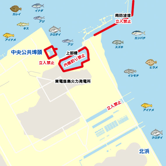 中央公共埠頭〜北浜
