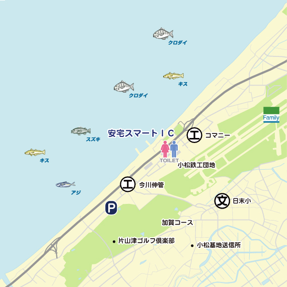 草野海岸周辺