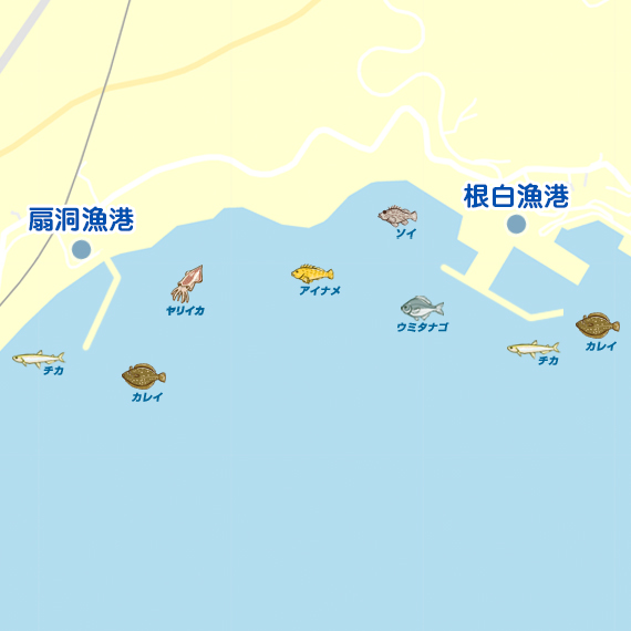 根白漁港・扇洞漁港