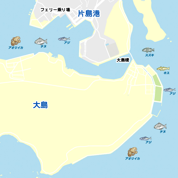 大島 高知 大島周辺 高知県 エギング アオリイカ 陸っぱり 釣り 魚釣り 釣果情報サイト カンパリ