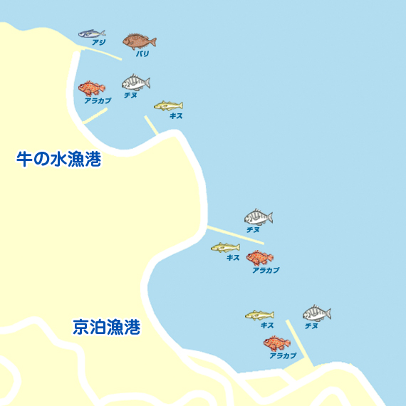 京泊漁港・牛の水漁港
