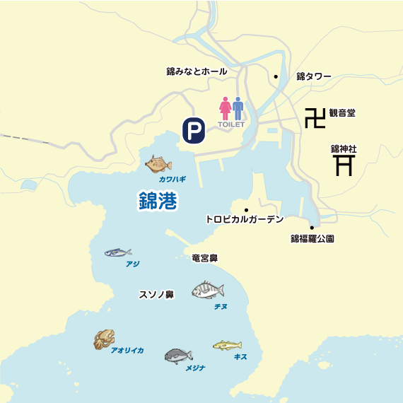錦港 アジ 陸っぱり 釣り 魚釣り 釣果情報サイト カンパリ