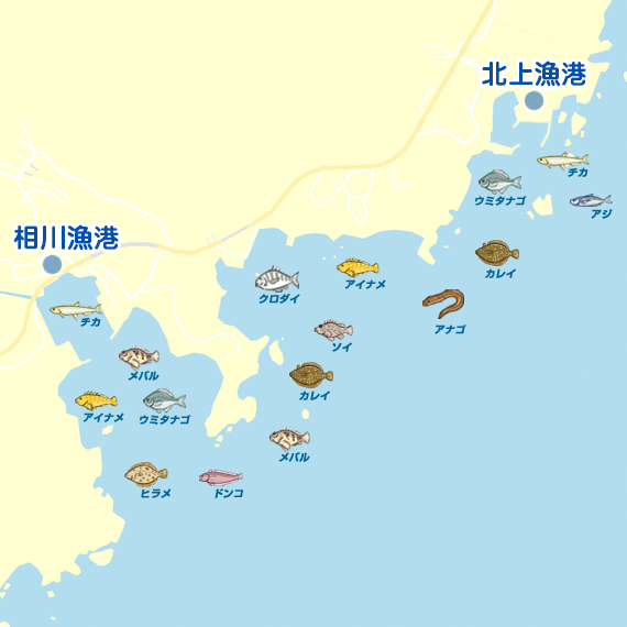 相川漁港・北上漁港