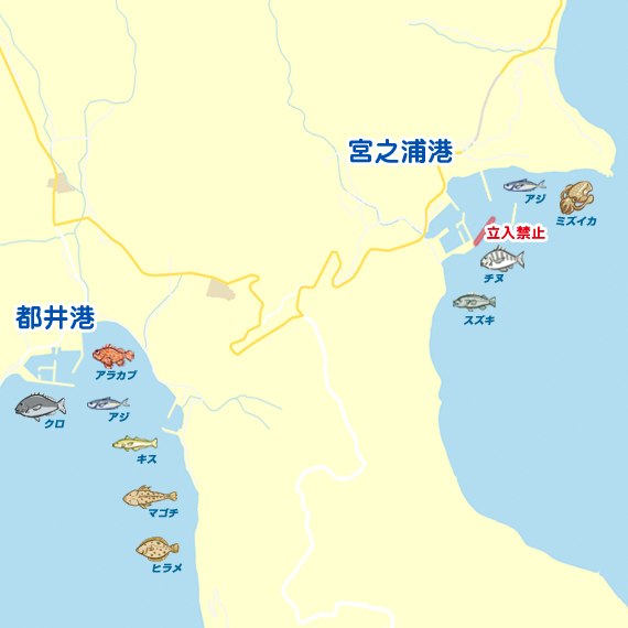 宮ノ浦港〜都井港