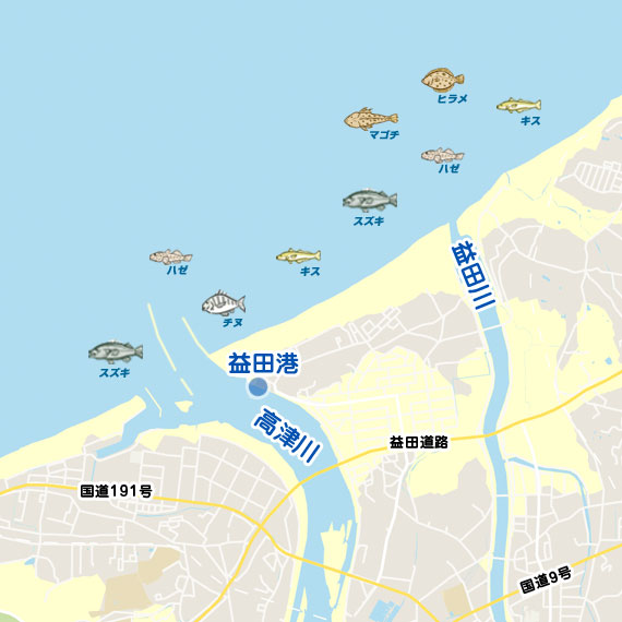 益田川河口〜高津川河口