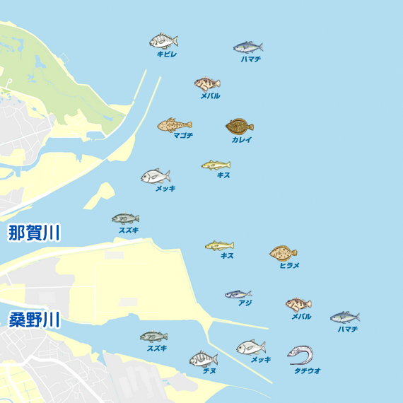 大野突堤～辰巳突堤 陸っぱり 釣り・魚釣り | 釣果情報サイト カンパリ