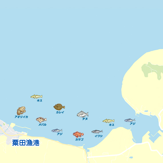 栗田漁港～日出湾