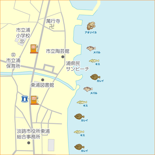 餌釣りとメバリング 淡路島 浦サンビーチ メバリング メバル 陸っぱり 釣り 魚釣り 釣果情報サイト カンパリ