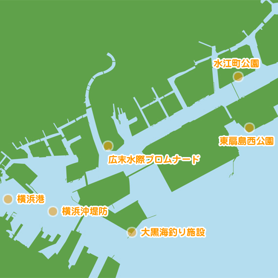 横浜港 水江町公園 スズキ セイゴ 陸っぱり 釣り 魚釣り 釣果情報サイト カンパリ