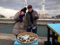 おつまみに！アジ50匹釣れました！