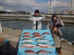 マダイ＆ハマチつったぞ～！ マリーナシティ海洋釣り堀