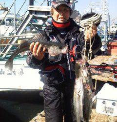 本日も好釣♪♪　旧一文字のエビ撒きハネ７本！