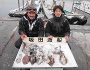 ヒットカラーはピンク系！黒島の磯でのエギン…