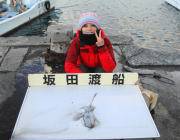 黒島の磯でエギング、HITカラーはパープル…