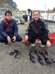 串本の磯 フカセでグレ41cm