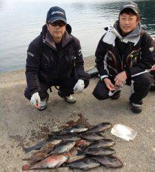 八丈でのフカセ釣り、40cmオーバーのグレGET！