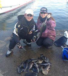 双子の親にて夫婦でグレ大漁です☆　