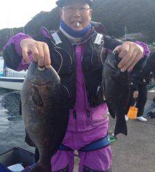 お昼からバタバタと釣れていましたヨ！萩尾グレ釣果