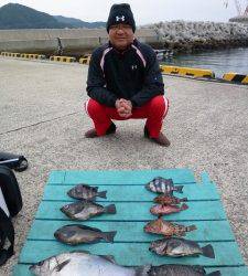 神谷一文字、二人でヒラスズキ含む5目釣り達成！！