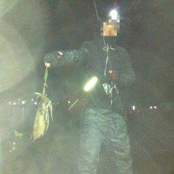 串本港で今年初のエギング、釣れたのはコウイカ♪