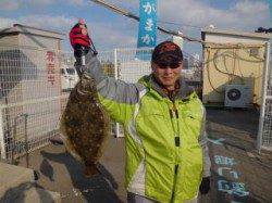 狙い通りにヒラメGET！ブリも釣れました！