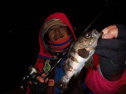 淡路島観光ホテルのプライベート釣り場でメバリング♪