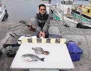 黒島の磯 フカセでチヌ40cm＆マダコのオ…