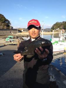 出ました! 実寸51.1cm腹ボテのグレ!!