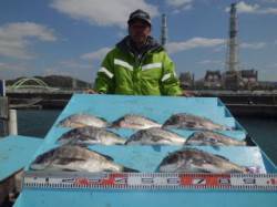 ひさびさの釣りでチヌ47cmを頭に15尾！…