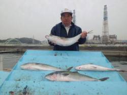 マリーナシティ海上釣り堀でメジロにハマチ！…