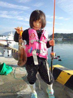 磯間港でファミリーエギング☆アオリ800g☆