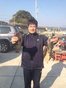 双子の親で潮が悪い中６匹もゲット！