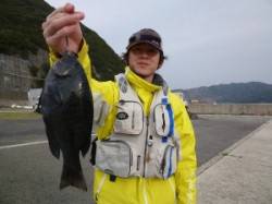 沖一文字内向き、カゴ釣りで28cmのグレG…