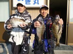 チヌ、50cmを始め良型です☆湯浅でフカセ…