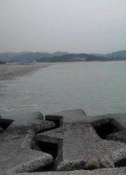 吹上浜 満潮時に投げ釣りでカレイ34cm