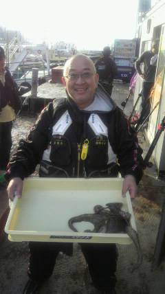 沖一文字スリットでもタコ釣れています♪