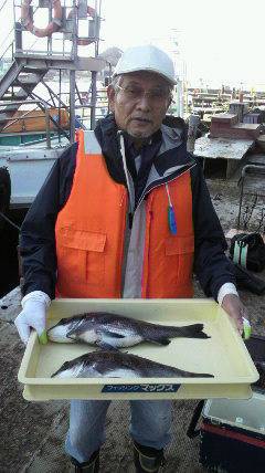 沖一文字白灯で紀州釣り、良型チヌもあがって…