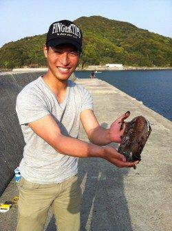 衣奈漁港 日中のエギングでアオリイカ＆コウイカ