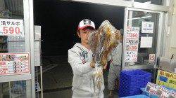 堺漁港　ヤエンでアオリイカ3バイ　合計４．６８ｋｇ