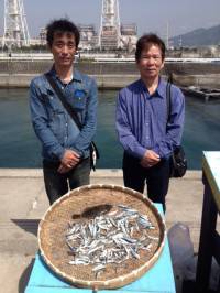 マリーナシティ釣り公園〜イワシ爆釣中デス〜…