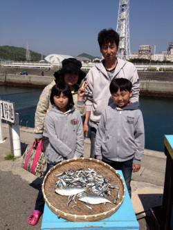 マリーナシティ海釣り公園 連休もイワシやガ…