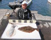 黒島の磯、キロアップのアオリに、62cmのヒラメ！！！